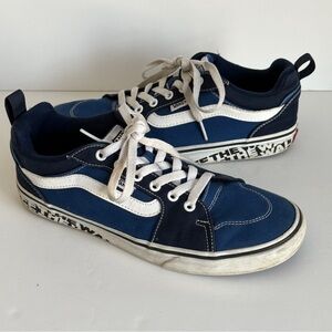 Vans Filmore Low Top "Off The Wall" Men's Skate Sneakers Blue Size 9
